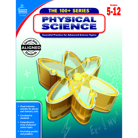 CARSON DELLOSA Physical Science Workbook, Grades 5-12 104642